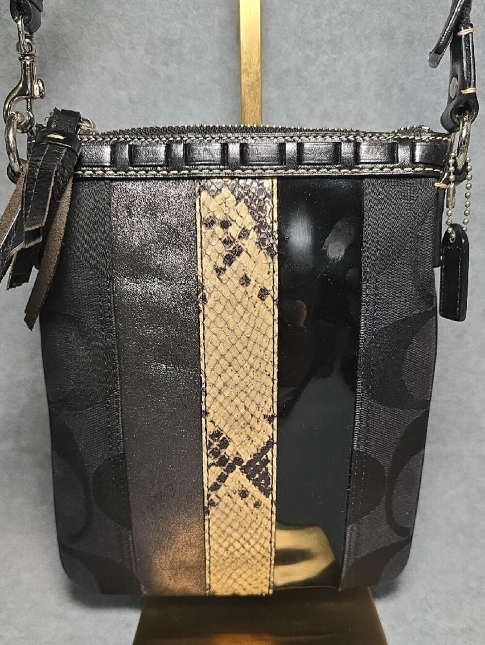 Coach Rare Limited Edition Python Snake Crossbody Swingpack Bag - Picture 2 of 10